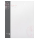 Plain Elegant Modern Simple Light Pink Dots letterhead