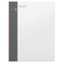Plain Elegant Modern Simple Light Pink Stripe letterhead