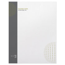 Plain Elegant Modern Simple Olive Dots Customized Letterhead