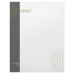Plain Elegant Modern Simple Olive Dots letterhead