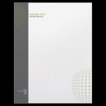 Plain Elegant Modern Simple Olive Dots Customized Letterhead
