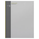 Plain Elegant Modern Simple Olive Stripe letterhead