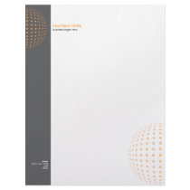 Plain Elegant Modern Simple Orange Dots letterhead by Ruxique Plain Elegant Modern Simple Orange Dots letterhead
