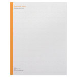 Plain Elegant Modern Simple Orange Stripe on White