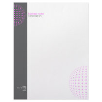 Plain Elegant Modern Simple Pink Dots letterhead by Ruxique Plain Elegant Modern Simple Pink Dots letterhead
