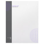 Plain Elegant Modern Simple Purple Dots letterhead