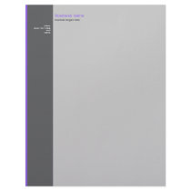 Plain Elegant Modern Simple Purple Stripe letterhead by Ruxique Plain Elegant Modern Simple Purple Stripe letterhead