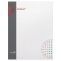 Plain Elegant Modern Simple Red Dots letterhead