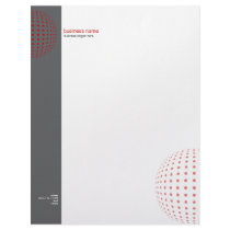 Plain Elegant Modern Simple Red Dots letterhead by Ruxique Plain Elegant Modern Simple Red Dots letterhead