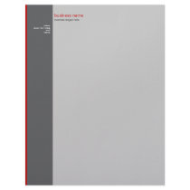 Plain Elegant Modern Simple Red Stripe letterhead by Ruxique Plain Elegant Modern Simple Red Stripe letterhead