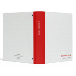 Plain Elegant Modern Simple Red Stripe on White