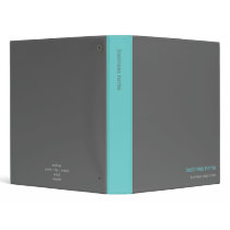Plain Elegant Modern Simple Turquoise Stripe binders by Ruxique Plain Elegant Modern Simple Turquoise Stripe binders
