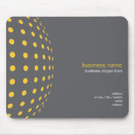 Plain Elegant Modern Simple Yellow Circles Mousepads
