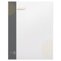 Plain Elegant Modern Simple Yellow Dots letterhead by Ruxique Plain Elegant Modern Simple Yellow Dots letterhead