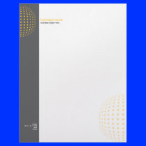 Plain Elegant Modern Simple Yellow Dots Letterhead Template