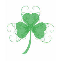Plain Elegant Shamrock t-shirts
