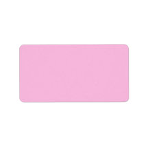 Plain girly pink background blank custom label