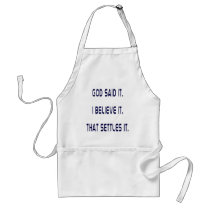 Plain God Said It Aprons