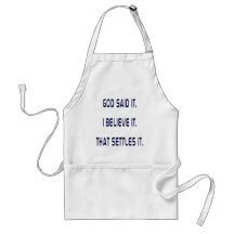 Plain God Said It Aprons