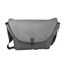 Plain Gray Background. Courier Bag