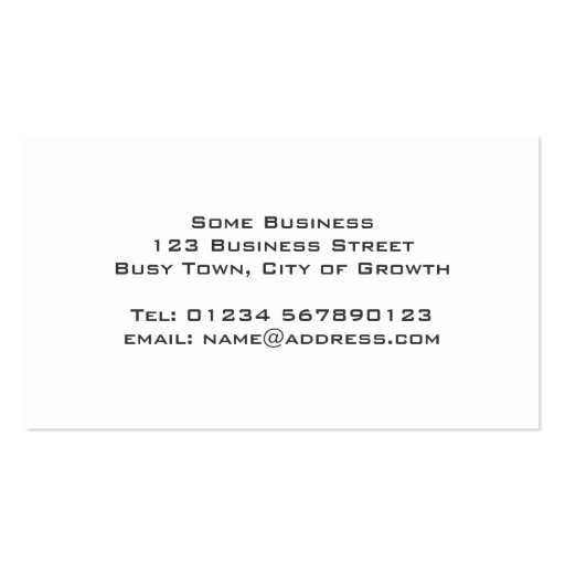 Plain Gray Mesh business design Business Card (back side)
