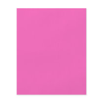Plain Hot Pink Background Custom Flyer