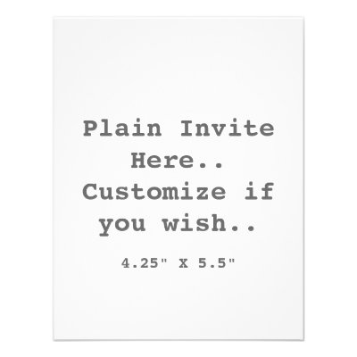 Plain Invite..