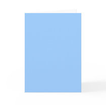 Plain Light Blue Background. Greeting Card