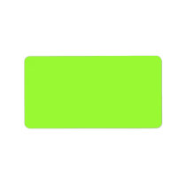 Plain Lime Green Background. Address Label