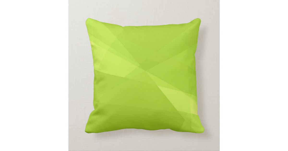 Plain Lime Green Background Throw Pillow Zazzle