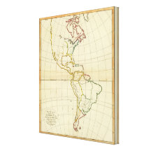 Plain map America Stretched Canvas Prints