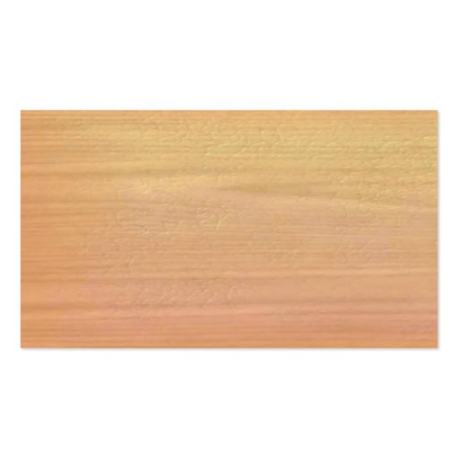 Plain Maple Wood Business Card (back side)
