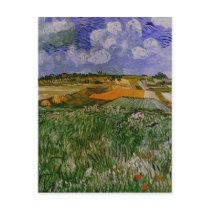 Plain Near Auvers, Vincent van Gogh Post Card