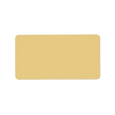 Plain non-metallic Gold Background. Custom Address Label