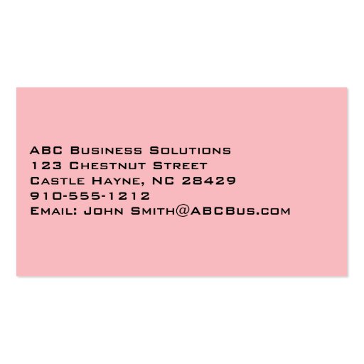 Plain Oy Cloud Jewish Mother Business Card (back side)