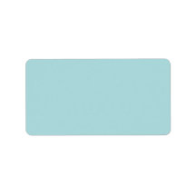 Plain pale aqua blue background blank custom label
