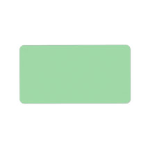 Plain pale green background blank custom label