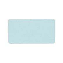 Plain pale sea blue background blank custom label