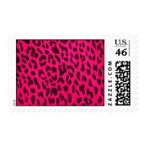Plain Pink Leopard Print Stamp - Customizable stamps