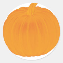 Plain Pumpkin Sticker