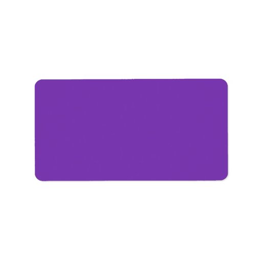 Plain Purple Background Custom Address Label