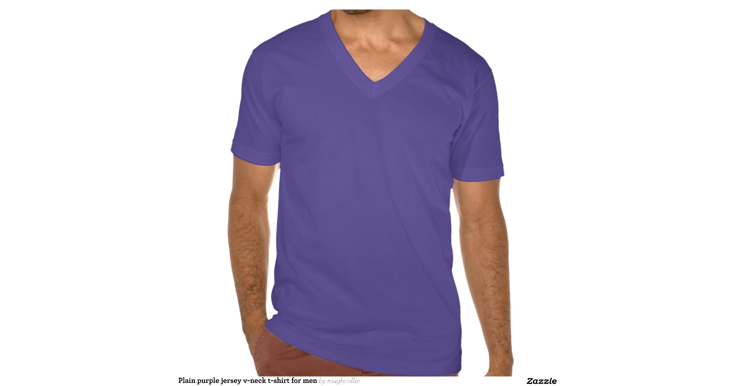mens purple v neck t shirt