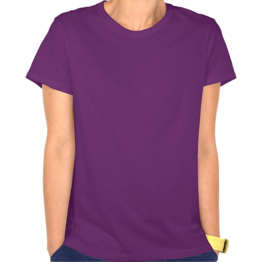 Plain purple t-shirt for women ladies nano t-shirt | Zazzle