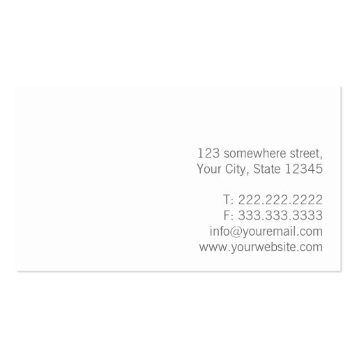 Plain Red Marriage Counseling Business Card (back side)
