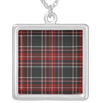 Plain Red Plaid Necklace necklaces
