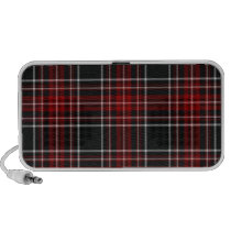 Plain Red Plaid Tartan Speaker speakers