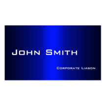 Plain Shades of Blue Professional Business Card