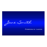 Plain Shades of Blue Professional Business Cards