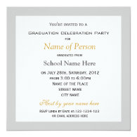 Plain, simple add your photo graduation personalized invite