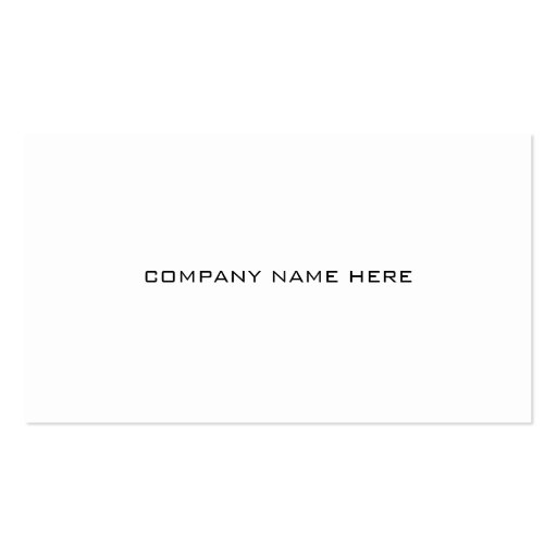 Plain,simple business card (back side)